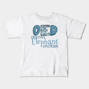 Cute Obsessive Elephant Disorder Kids T-Shirt